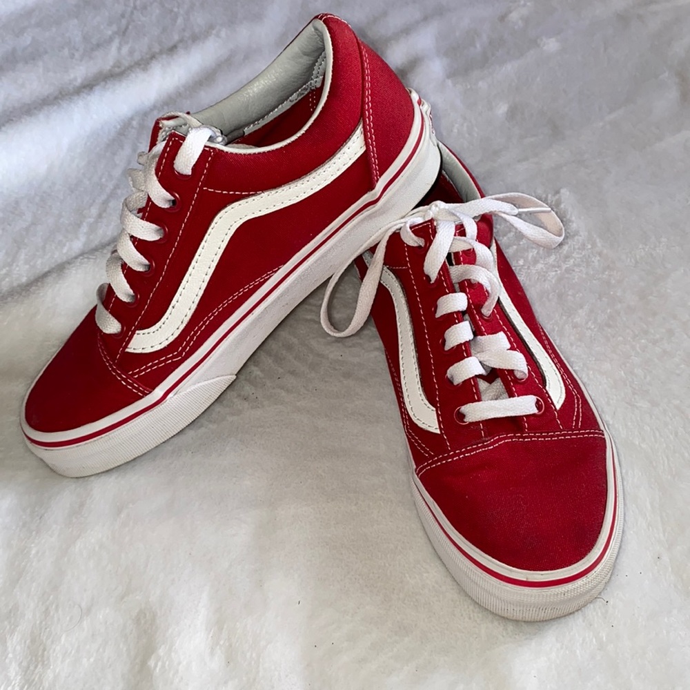Van’s sneakers, red color, size 6